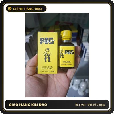 Chai hít tăng khoái cảm Popper PIG 30ml Chai Hít Kích Thích Hưng Phấn, Tăng Khoái Cảm, Hỗ Trợ Tăng Cường Sinh Lý Cho Nam Nữ, Popper 30ml USA,Dòng Mạnh