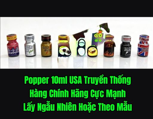 Chai hít tăng khoái cảm Popper 10ml Chai Hít Kích Thích Hưng Phấn, Hỗ Trợ Tình Dục Cho Nam Nữ, Giúp Tăng Tăng Cường Sinh Lý Cực Mạnh, Popper 10ml USA