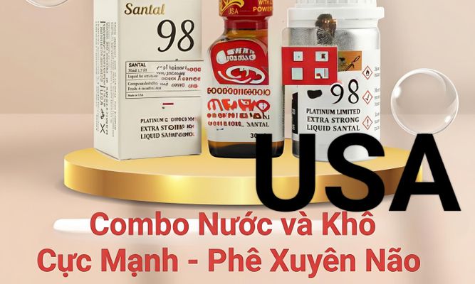 Chai hít tăng khoái cảm Popper Santal 30ml Sale Combo Popper Nước 30ml Và khô 60ml, Dòng Mạnh Phê Lâu, Hàng Chính Hãng Cao Cấp