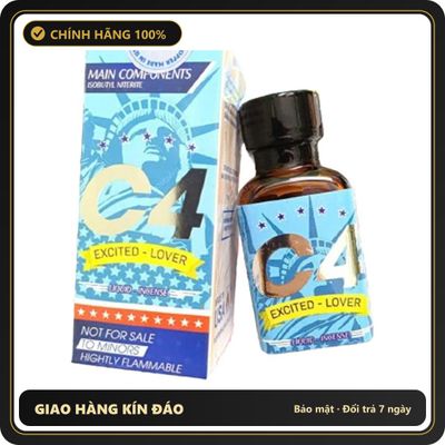 Chai hít tăng khoái cảm Popper C4 30ml Nhathuocsuckhoe.com Popper 30ml USA, Hàng Xịn, Bao Phê