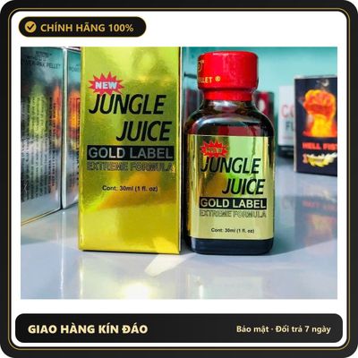 Chai hít tăng khoái cảm Popper JUNGLE JUICE 30ml Nhathuocsuckhoe.com Popper 30ml USA, Hàng Chính Hãng, Cực Mạnh, Phê Lâu, Ko Nhức Đầu, Ko Bỏng Mũi