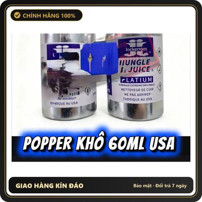 Chai hít tăng khoái cảm Popper lockerrom 60ml Chai Hít Kích Thích Hưng Phấn Cực Mạnh, Phê Quay Cuồng, Popper Khô 60ml USA Real