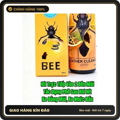 Chai hít tăng khoái cảm Popper BEE 40ml Dòng Cao Cấp Popper 40ml USA, Hàng Chính Hãng, Cực Mạnh Phê Lâu, Ko tác dụng phụ