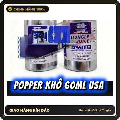 Chai hít tăng khoái cảm Popper lockerrom 60ml Hàng Chính Hãng Popper Khô 60ml USA, Dòng Siêu Mạnh, Phê Lâu, Giảm 50%