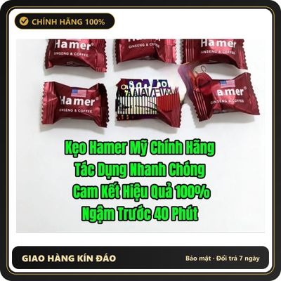 Viên uống hỗ trợ sinh lý nam Hamer Combo 6 Viên Kẹo Hamer Mỹ Chính Hãng, Giúp Tăng Cường Sinh Lý Cho Nam Nữ, Tác Dụng Nhanh Chóng, Bao Phê