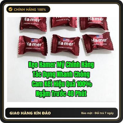 Viên uống hỗ trợ sinh lý nam Hamer Hàng Nhập Khẩu Chính Hãng USA Combo 6 Viên Kẹo Hamer Mỹ,Kích Thích Cực Mạnh, Cương Cứng Liên Tục Cả Ngày