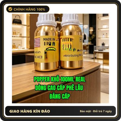 Chai hít tăng khoái cảm Popper 100ml USA REAL Popper khô 100ml, Công Thức Mới Siêu Mạnh Mẽ, Hít Là Phê Ngay