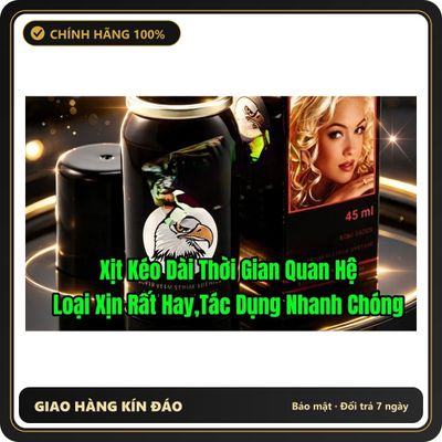 Chai xịt kéo dài thời gian nam Xịt cương cứng cực mạnh, xịt là cương ngay, kéo dài thời gian quan hệ cả tiếng, hàng chính hãng số 1