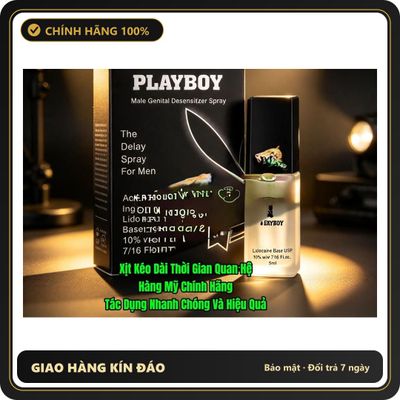 Chai xịt kéo dài thời gian nam PLAYBOY shop chính hãng xịt cương cứng kéo dài thời gian quan hệ, hàng mỹ tác dụng nhanh chóng, xịt là cương cứng ngay