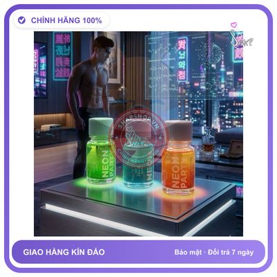 Chai hít tăng khoái cảm Popper NEON PARTY 40ml Hàng Chính Hãng USA Popper Neon 40ml, Lấy Ngẫu Nhiên, Bao Mạnh, Bao Phê
