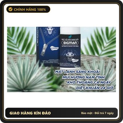 Phiên Bản Chính Hãng - bigman Hàng Việt Nam Bọt Vệ Sinh Nam Giới, Giúp Diệt Khuẩn, Khử Mùi, Khô Thoáng, Rất Hiệu Quả