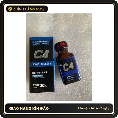Chai hít tăng khoái cảm Popper C4ID 30ml Shop Chính Hãng Popper 30ml USA, Giao Đúng Mẫu