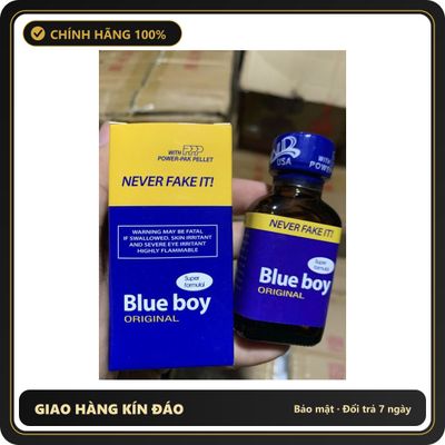 Hàng Nội Địa Cao Cấp - Chai hít tăng khoái cảm Dung Dịch Hít Thư Giãn Blue boy 30ml Popper 30ml USA Hàng