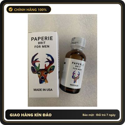 Chai hít tăng khoái cảm Popper PAPERIE BRIT FOR MEN 30ml Chai Hít Popper 30ml USA,Giá Sỉ Tốt, Sale