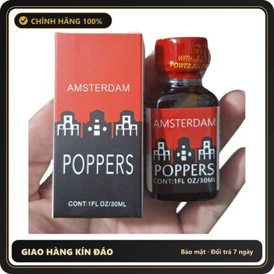 Chai hít tăng khoái cảm Popper Amsterdam 30ml Nhà Thuốc Sức Khoẽ.Com > Popper 30ml USA, Hàng Chính Hãng,Dòng Cao Cấp, Cực Mạnh, Phê Rất Lâu