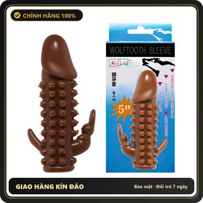 (Che Tên) Bao cao su donzen da nâu có nhánh có bi BC6004 [Mã CK-SP912053-05] Bảo Mật Tuyệt Đối