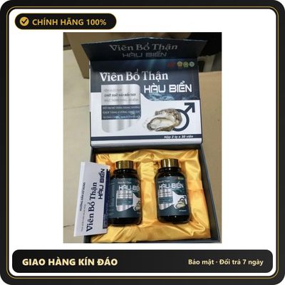 (Che Tên) (Giá tốt, hiệu quả) Viên bổ thận hàu biển- Tinh chất Hàu Biển - Tăng cường chức năng sinh lý nam ( Hộp 2 lọ x 30 viên) - Hàng Mới Về