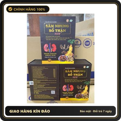 (Che Tên) (Hộp 30- 60 viên) Sâm Nhung Bổ Thận New - Giúp tăng cường sinh lực, sinh lý nam, giảm đau lưng mỏi gối Cao Cấp Bảo Đảm