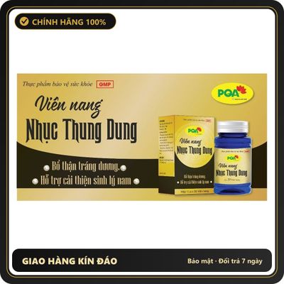(Che Tên) Nhục Thung Dung PQA giúp bổ thận tráng dương, hỗ trợ cải thiện sinh lý nam, giảm đau lưng mỏi gối - Hàng Mới Về