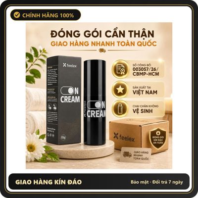 (Che Tên) Kem massage vùng kín Feelex On Cream thư giãn tạo cảm giác nóng lạnh râm ran an toàn cho dành cho nữ Hỗ Trợ 24/7