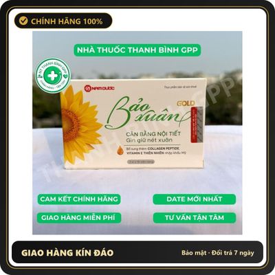 (Che Tên) Date 2029 Mẫu mới - Bảo Xuân Gold (Bảo Xuân Vàng) - Cân bằng nội tiết, gìn giữ nét xuân - CHÍNH HÃNG - Hàng Mới Về