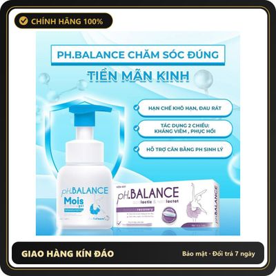 (Che Tên) Combo Vệ Sinh Và Nội Tiết Tố Nữ pH Balance Cải Thiện Sinh Lý, Giảm Khô Hạn, Bốc Hỏa Hỗ Trợ 24/7