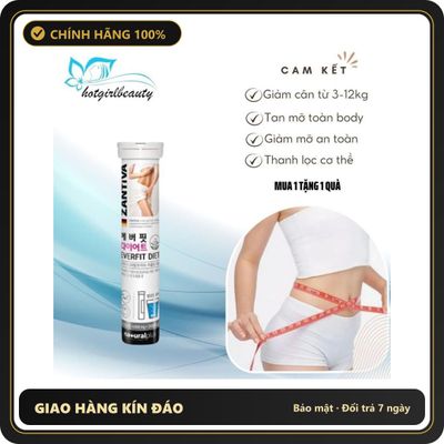(Che Tên) Giảm cân cấp tốc Zantiva sủi giảm cân từ 3-12kg an toàn giảm mỡ bụng đùi bắp tay bắp chân tan mỡ body thanh lọc cơ thể, Bảo Mật Tuyệt Đối