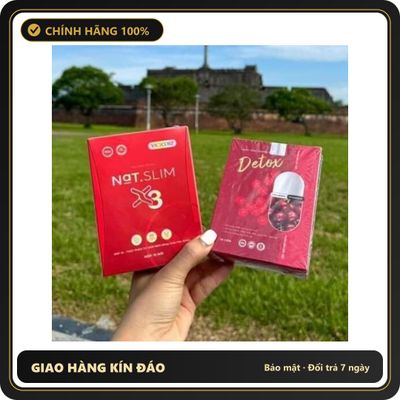 (Che Tên) Giảm Cân Nat.Slim X3 Chính Hãng ViCiCorp, Nat Slim X3 Giảm Cân dành cho cơ địa khó giảm tặng kèm Detox Chuẩn Auth