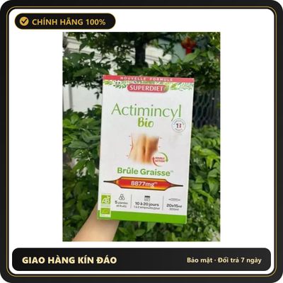 (Che Tên) (Công ty) Nước uống giảm cân Superdiet ACTIMINCYL BIO an toàn, săn chắc vòng eo (hộp 20 ống) Cao Cấp Bảo Đảm