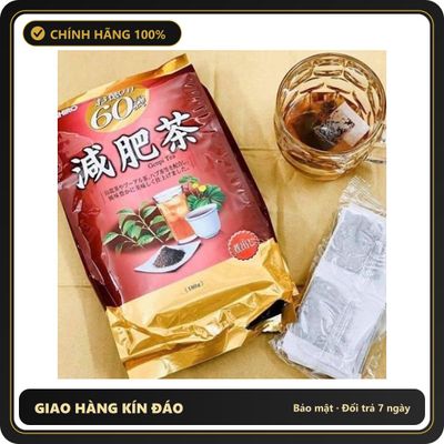 (Che Tên) Trà giảm mỡ bụng Genpi Tea Orihiro Nhật Bản - Túi 60 gói Kimochi Store date 2027 - Hàng Mới Về