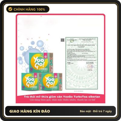 (Che Tên) [Combo 5 hộp] Trà thải độc giảm cân Yoo Go Turbo Tea siberian wellness, trà cải thiện hệ tiêu hóa Cao Cấp Bảo Đảm