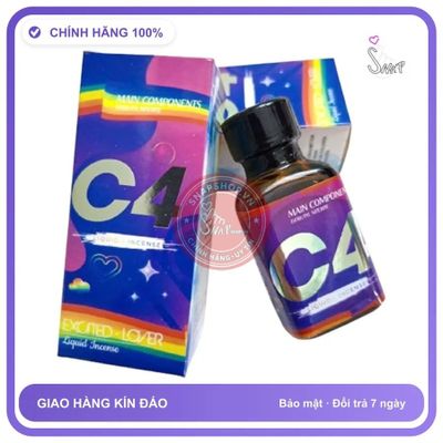 Chai Hít Popper C4 Main Componets 30ml USA Chính Hãng - chai 30ml, hương dịu không nồng, hàng chuẩn nhập khẩu - giao hàng che tên kín đáo