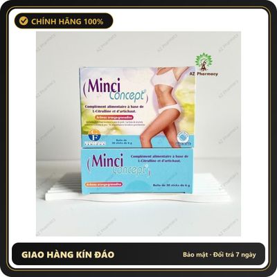 (Che Tên) [Công Ty] Giảm cân Minci Concept 30 gói Pháp - Giảm mỡ và thanh lọc cơ thể Hỗ Trợ 24/7