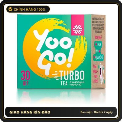 (Che Tên) Trà thảo mộc YOO GO Turbo Tea siberian, Hỗ trợ giảm cân, cải thiện hệ tiêu hóa - hộp 30 gói - Hàng Mới Về