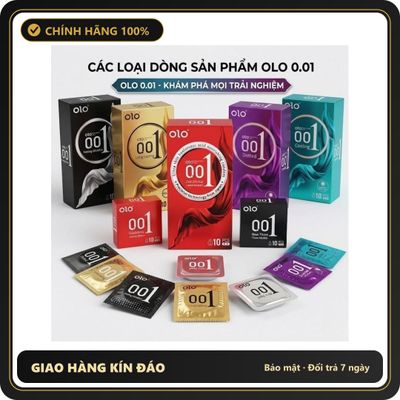 (Che Tên) [SALE GIỮA THÁNG 15.9] Bao Cao Su OLO Zero One Siêu Mỏng 0.01mm Nhiều Phân Loại, Truyền Nhiệt, Kéo Dài Thời Gian - Hàng Mới Về