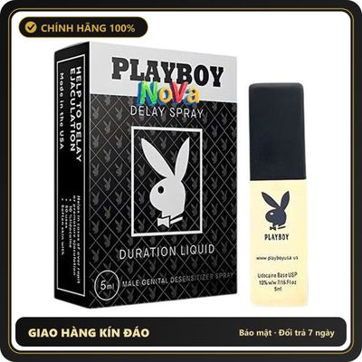 (Che Tên) xịt khử mùi Nova Playboy 5ml Chuẩn Auth - thấm nhanh không nhờn rít, dùng trước khi quan hệ, nhỏ gọn dễ mang theo