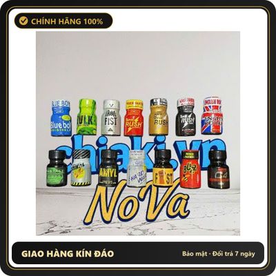 (Che Tên) Nước hoa popper 10ml USA logo nắp,giao ngẫu nhiên Chuẩn Auth