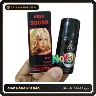 (Che Tên) ViGa NoVA 50000 -Kéo Dài Thời Gian ở Nam Giới Chính Hãng có tem Chuẩn Auth