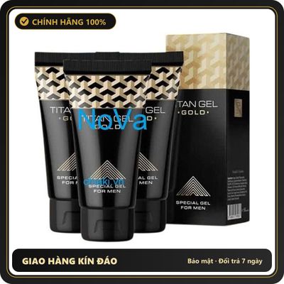 (Che Tên) Gel Titan Gold 50ml Chính Hãng Nga - Dung Dịch Tăng Cường Độ Trơn Mượt, Hỗ Trợ thân mật - Mua 2 Tặng 1 Cao Cấp Bảo Đảm
