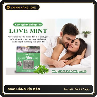 (Che Tên) Kẹo ngậm tình yêu hương bạc hà mát lạnh Dentiste hộp 20 viên Hộp Trắng Kín