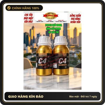 (Che Tên) ( Hàng Chính Hãng USA Real ) Popper 100ml Hàng Chính Hãng, Cực Mạnh Phê Lâu, Tác Dụng Nhanh Chóng, Hít Là Phê Ngay Bảo Mật Tuyệt Đối