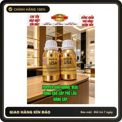 (Che Tên) ( Real USA) Popper khô 100ml, Dòng Cao Cấp, Tác Dụng Nhanh, Hít Là Phê Ngay, Không Tác Dụng Phụ, An Toàn Cho Sức Khoẽ - Hàng Mới Về