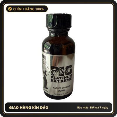 (Che Tên) Poppers Mỹ Pig Sweat Platinum 30ml - Leather Stripper Bảo Mật Tuyệt Đối