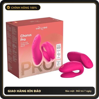 (Che Tên) Máy Rung Đôi We-Vibe Chorus Pro: Khi Hai Người Rung Cùng Một Nhịp Hỗ Trợ 24/7