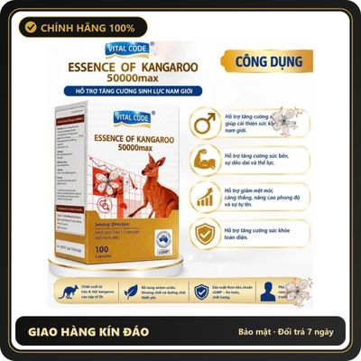 (Che Tên) Viên uống tăng cường sinh lý nam giới Vitatree Essence Of Kangaroo 0 Max 100 viên Hỗ Trợ 24/7