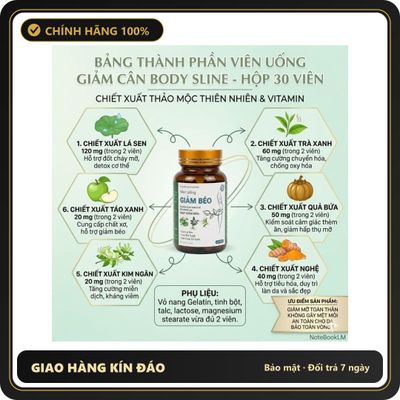 (Che Tên) Giảm Cân - Giảm mỡ - Giảm mỡ Bụng - Giảm cân toàn thân - Tặng Miếng Dán Đông Y Hộp 40 Miếng Cao Cấp Bảo Đảm