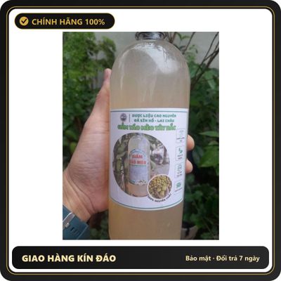 (Che Tên) Giấm Táo Mèo Yên Bái Giảm Cân hiệu quả (chai 1 lit) Chuẩn Auth