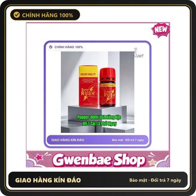 (Che Tên) ( Real) Popper 40ml giá tốt Hộp Trắng Kín - chai 40ml, hương dịu không nồng, hàng chuẩn nhập khẩu