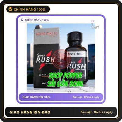 (Che Tên) Popper 30ml USA, Hàng Chính Hãng, Kích Thích Cực Mạnh, Không Chứa Tạp Chất, Sử Dụng Lâu Dài Hộp Trắng Kín 895850 Giao Nhanh Toàn Quốc