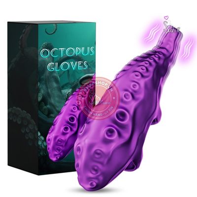 Trứng rung đeo ngón tay Octopus Gloves mát xa chính hãng - 10 chế độ rung, sạc USB, rung êm không tiếng động - giao hàng che tên kín đáo
